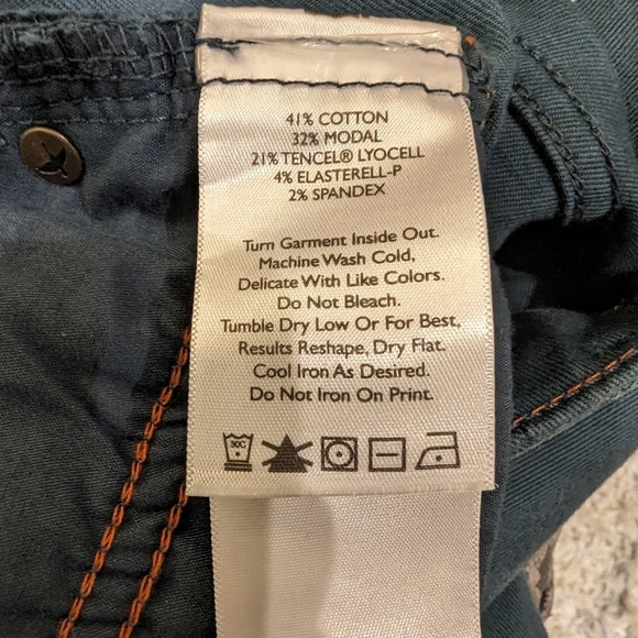 Eddie Bauer Slightly Curvy Slim Straight Pants, emerald green Size 12 - Picture 7 of 10